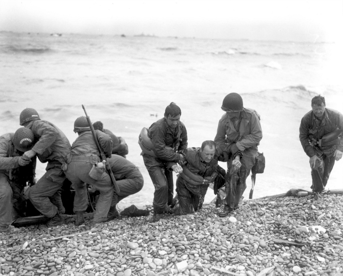 Висадка американських солдатів у Нормандії. 6 червня 1944 року. Друга світова війна, відкриття другого фронту проти нацистів