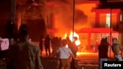 Пратэсты каля сядзібы Камуністычнай партыі Кубы