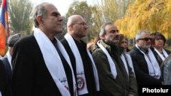 Armenia - Leaders of the Sasna Tsrer party start their election campaign in Yerevan, November 26, 2018.