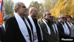 Armenia - Leaders of the Sasna Tsrer party start their election campaign in Yerevan, November 26, 2018.