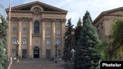 Armenia - The National Assembly building in Yerevan.