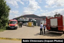 Hala în care a izbucnit incendiul