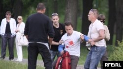 Затрыманьне Франака Вячоркі