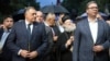 Predsednik Republike Srpske Milorad Dodik i predsednik Srbije Aleksandar Vučić u Sremskim Karlovcima, 3. avgust 2025.