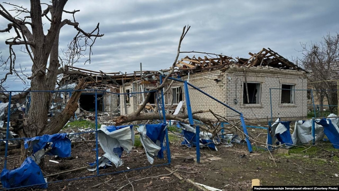 Urmările atacurilor rusești cu drone în regiunea ucraineană Zaporojie din ultimele 24 de ore. 