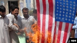 Demonstartors in Pakistan burn a U.S. flag in September 2008. Has their opinion of the United States improved since then?