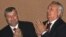 South Ossetia's Eduard Kokoity (left) has called unification with North Ossetia a "primary aim," while Sergai Bagapsh of Abkhazia has staked his reputation on independence