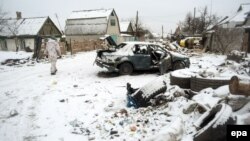 Последствия обстрела, Авдеевка, 7 февраля 2017 года