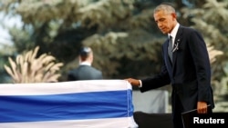 اوباما در مراسم خاکسپاری