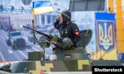 Під час військового параду до Дня Незалежності України. Київ, 24 серпня 2018 року