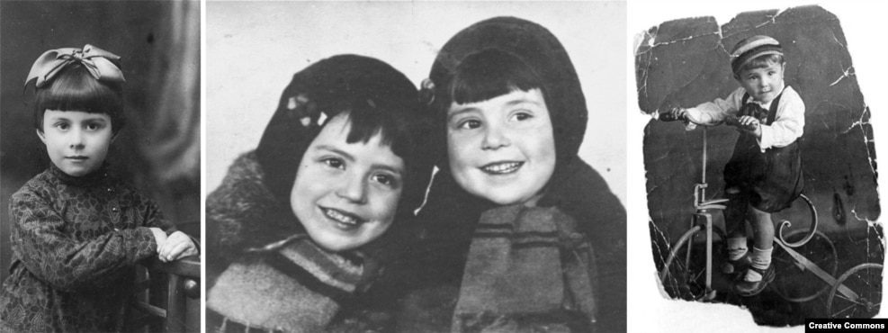 Some of the child victims of the massacre at Babi Yar. Left to right: Anna Glinberg, Malvina and Polina Babat, and Velvele Valentin Pinkert. One survivor who recalled the events decades later said some locals who had sought to bid farewell to their Jewish neighbors before their &quot;deportation&quot; were also shot dead once they reached the ravine. &quot;It was nothing for [the Nazis] to kill people.&quot;