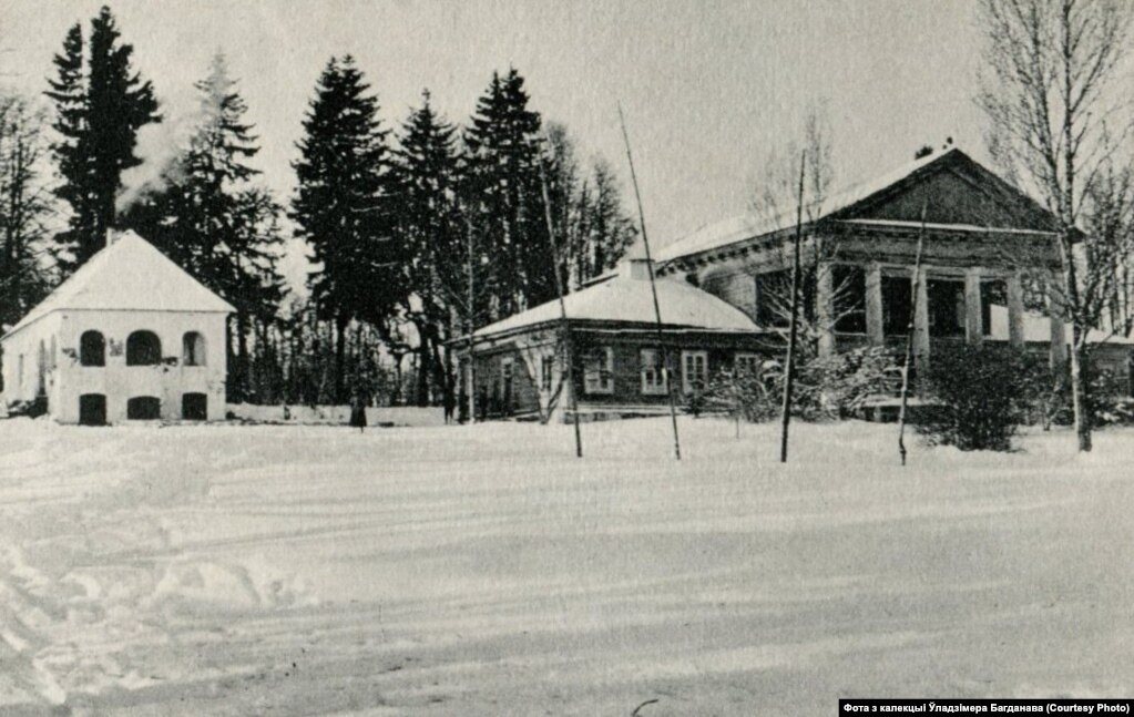 Сядзіба ў Вялікай Мысе пад Смаргонямі, 1916. Пабудаваная ў ХІХ стагодзьдзі. Разбураная рускай артылерыей у сакавіку 1917-га