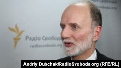 Борис Ґудзяк у студії Радіо Свобода в Києві