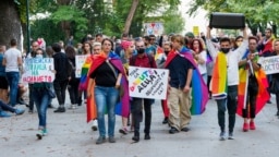 Pride felvonulás Bulgáriában, 2020. október 9-én.