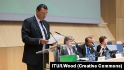 Nizar Zakka speaking at the World Summit on the Information Society (WSIS) Forum 2015.