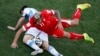 Фрагмент матча Аргентина - Швейцария