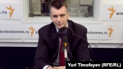 Михаил Прохоров в московской студии Радио Свобода, 19 января 2012