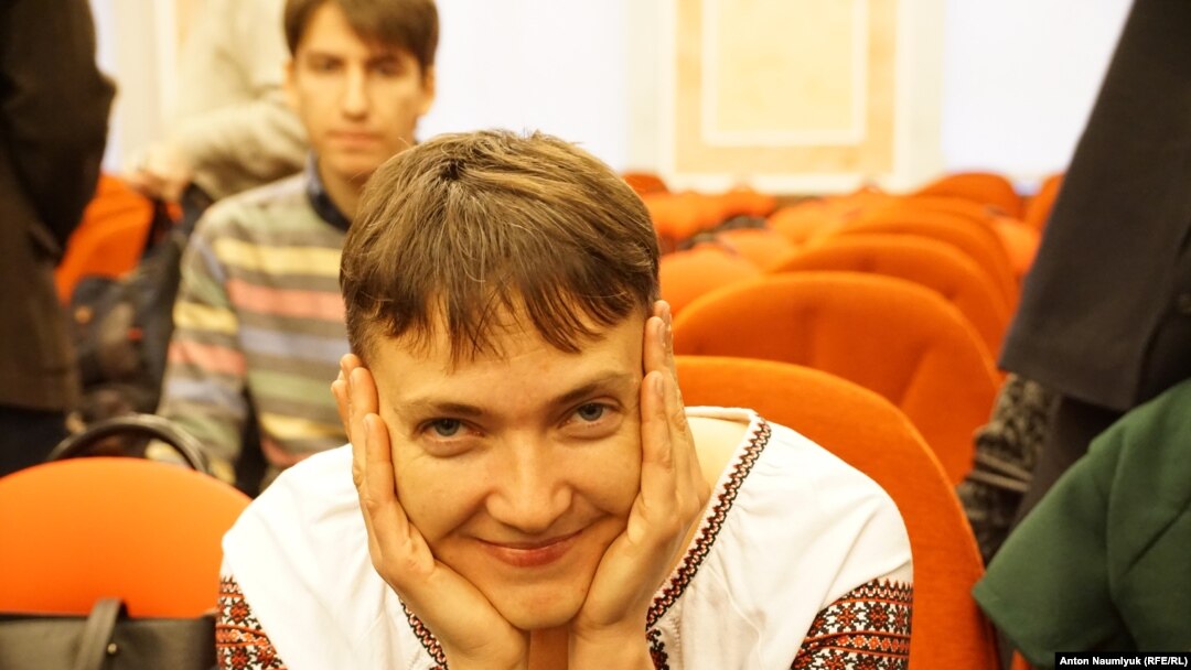 Надежда Савченко в Верховном суде России на апелляции по делу Николая Карпюка и Станислава Клыха, 26 октября 2016 года