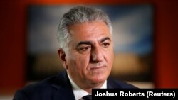 U.S. -- Reza Pahlavi, the last heir apparent to the defunct throne of the Imperial State of Iran and the current head of the exiled House of Pahlavi speaks during an interview with Reuters in Washington, U.S., January 3, 2018