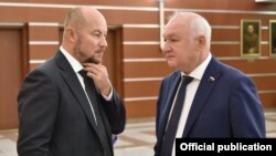 Руководитель Аппарата президента Татарстана Асгат Сафаров и депутат Госдумы от РТ, председатель ФНКАТ Ильдар Гильмутдинов