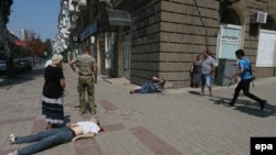 حملات روز پنج‌شنبه به مرکز دونتسک باعث مرگ دستکم یک غیرنظامی شده است.
