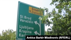 Putokaz na istočnom izlazu iz Zagreba