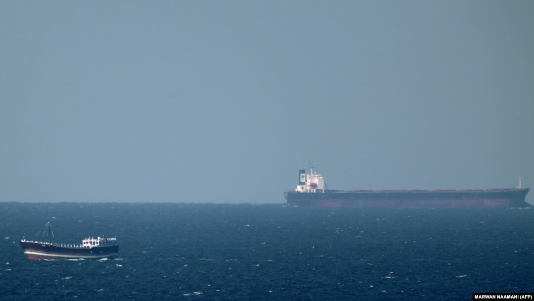 An oil tanker cruises towards the Strait of Hormuz. (file photo)