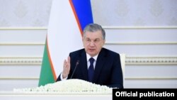 Шавкат Мирзияев на видеоселекторном совещании, 26 марта 2020 года.