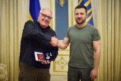 Владимир Зеленский и Говард Грэхем Баффет. Киев, 7 ноября 2022 года