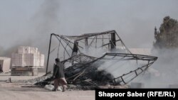 آتشسوزی در بندر اسلامقلعه در هرات