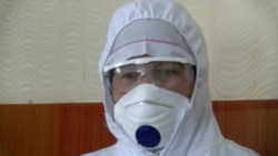 Instead of visiting Mecca, Shirin Nazirmadova will be working at a Tajik hospital to treat people with COVID-19.