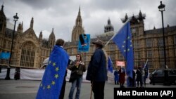 Противники Вrexit біля парламенту Великобританії