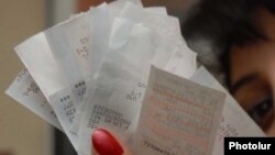 Armenia -- Receipts issued by a cash register.