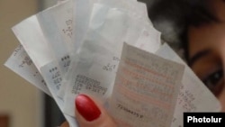 Armenia -- Receipts issued by a cash register.