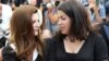 France - French actress Chiara Mastroianni (L) and Iranian cartoonist Marjane Satrapi, Cannes, 22May2007