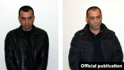 Presidential aspirant Vardan Serdakian says he knows Samvel Harutiunian (left) and Khachatur Pogosian, who have been arrested on suspicion of shooting rival candidate Paruyr Hayrikian.