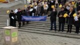 Un flashmob pentru o mai bună implicare a femeilor în politică, februarie 2014, Chişinău
