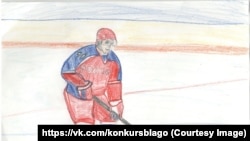 7-летняя Екатерина Кравцова знает, что Путин любит играть в хоккей
