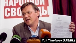 Opposition politician Vladimir Ryzhkov wil be the executive secretary of the party's Federal Political Council.