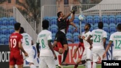 Iran youth football team defeated by Saudi Arabia for Asian football final tournament, October 27, 2016. 