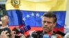 یکی از رهبران مخالف حکومت مادورو از دیدار خود با ژنرال‌های ونزوئلایی خبر داد