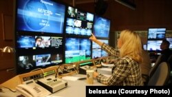 Студия телекомпании "Белсат TV" в Варшаве