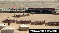 یک پایگاه نظامی دولت مورد حمایت عربستان در استان مأرب