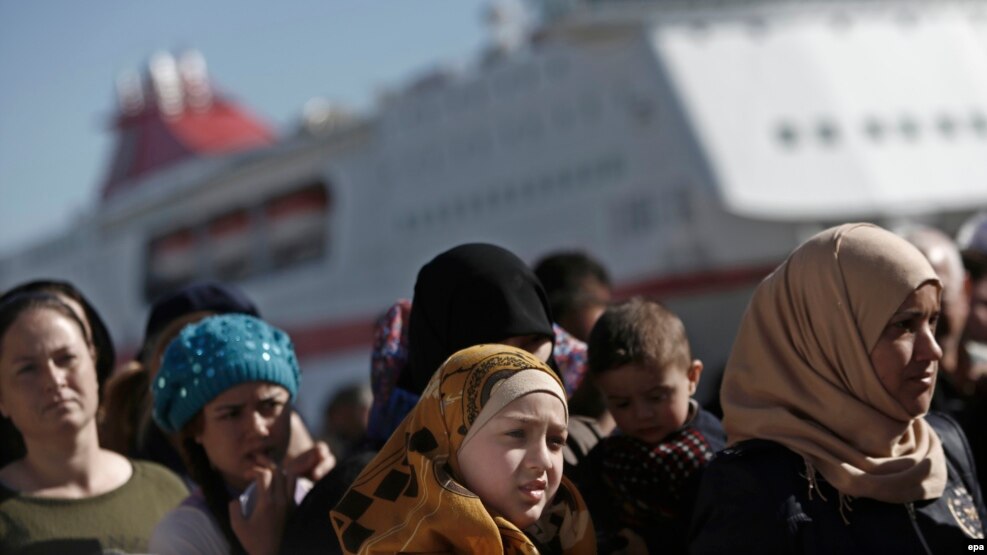 Migrantët, Athinë, mars 2016