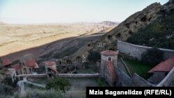 Some parts of the ancient Davit Gareja monastery complex lie astride Georgia's border with Azerbaijan.