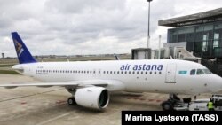 Самолёт авиакомпании Air Astana