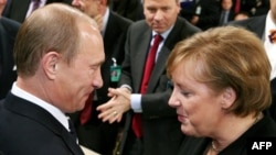 Владимир Путин и Ангела Меркель.
