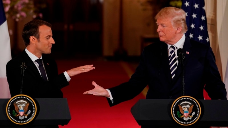 Трамп и Макрон разговараа за Блискиот Исток 