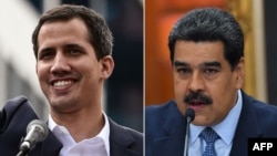 Juan Guaido dhe Nicolas Maduro.