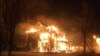 Так горел дом купца Петра Шабанина в Новой Ладоге